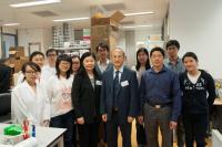 Prof. Zhang Ya-ping (5th from right), Prof. Lin Ge (6th from left) and Prof. Wan Chao (3rd from right) at the CUHK-SIMM CAS Joint Research Laboratory for Promoting Globalization of Traditional Chinese Medicine